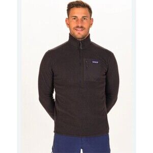 Patagonia Men's Size Small R1 Air Zip Neck Fleece Pullover -Black MSRP$129 NWT